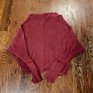 Free people Dark pink off-shoulder sweater